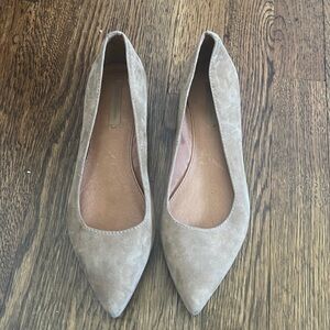 Frye Ballet in tan suede